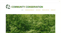 Desktop Screenshot of communityconservation.org